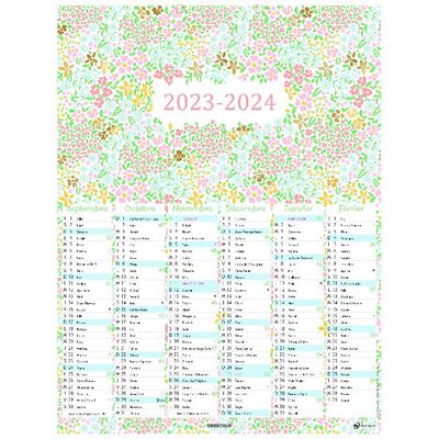 Calendrier Chelsea - 6 mois par face - 21 x 27 cm - Oberthur