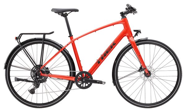 Vélo Fitness Trek FX 2 EQ Shimano Cues 9V 700 mm Rouge Gén. 4