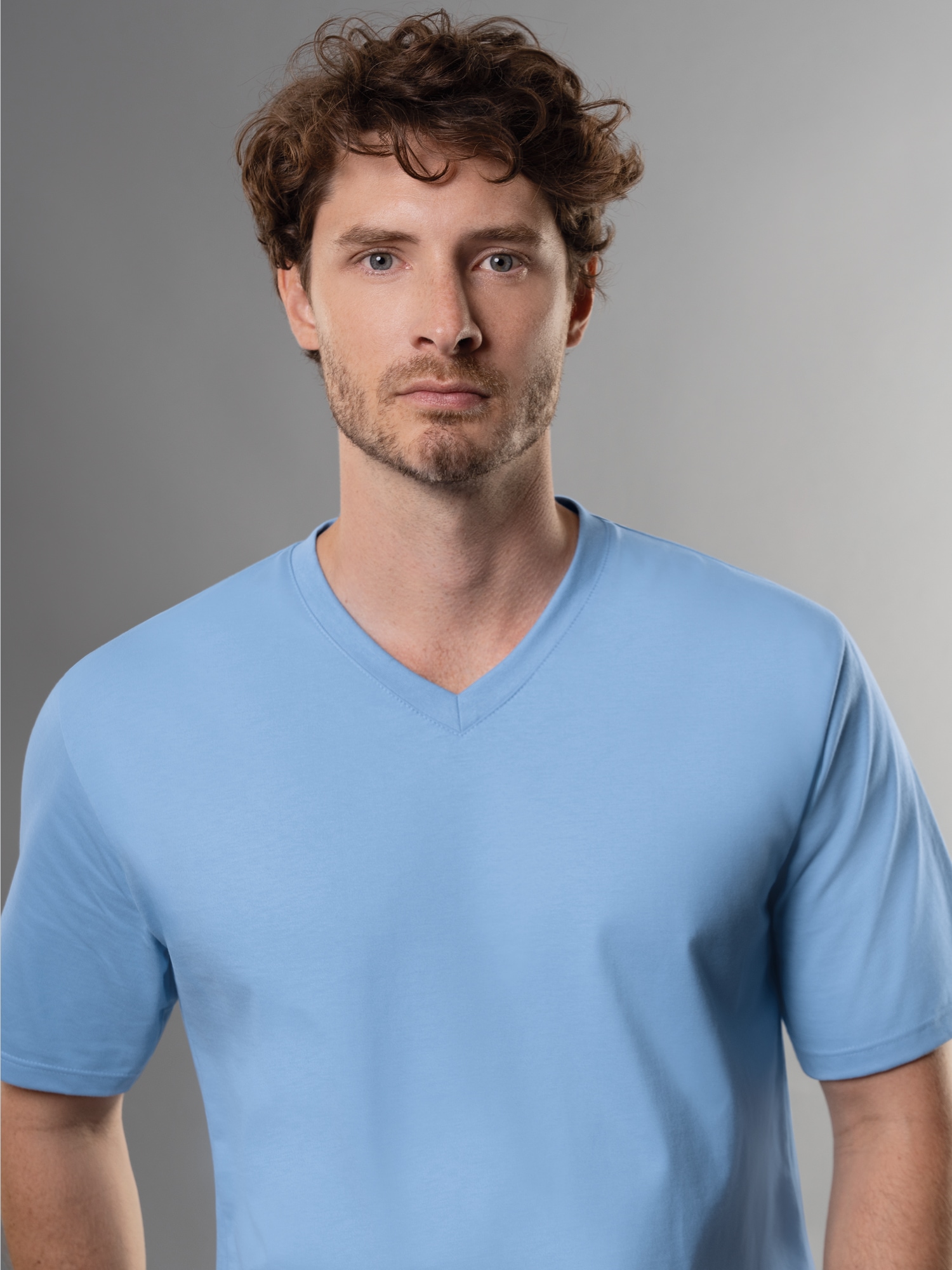 V-Shirt DELUXE Baumwolle Horizont