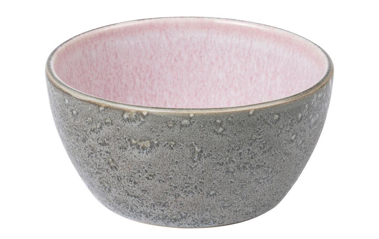 Snackschale 12 cm, 4 Stück, Grau/HellpinkDipschalen aus Steinzeug