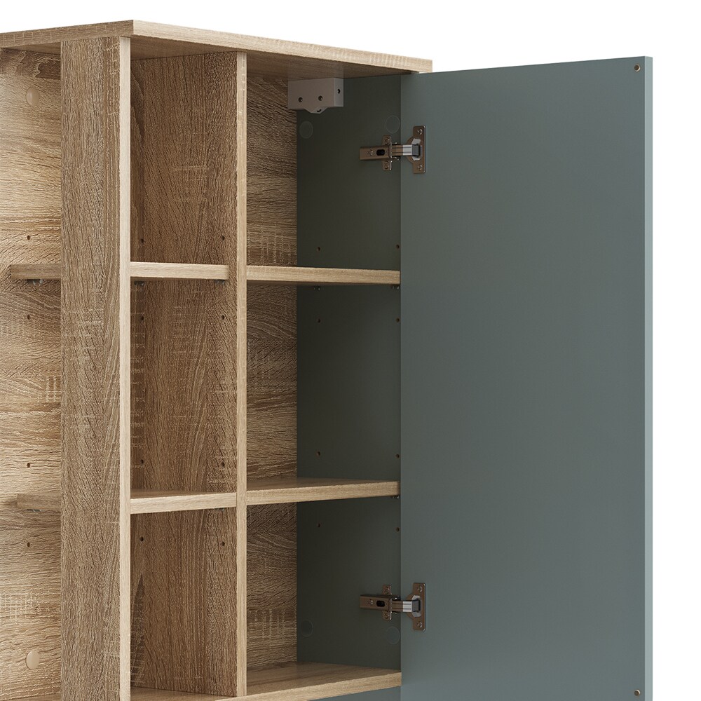 Vicco Hängeschrank Karen Sonoma Mintgrün 50 x 75 cm Tür offene Fächer