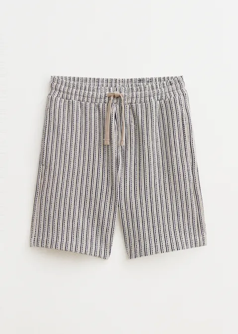 Gestreepte korte broek blauw (BLW.D)