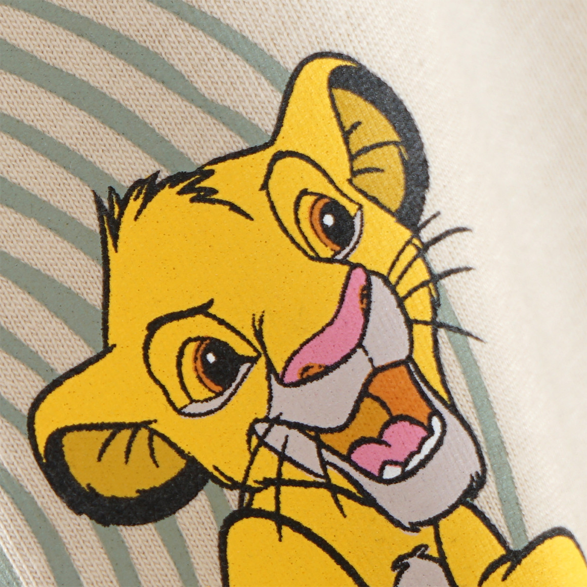 Topolino Der König der Löwen Langarmshirt mit Print beige