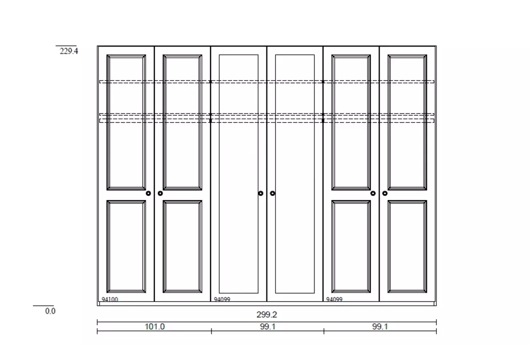 Kleiderschrank Charleston 300 x 230 cm