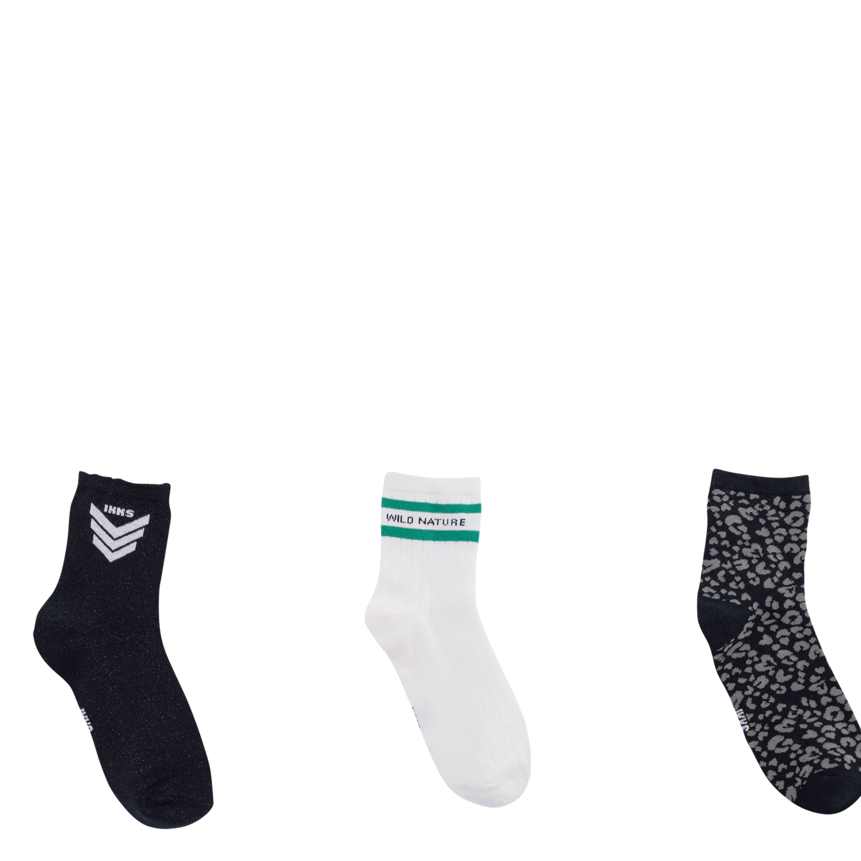 Lot de trois paires de chaussettes | Noir