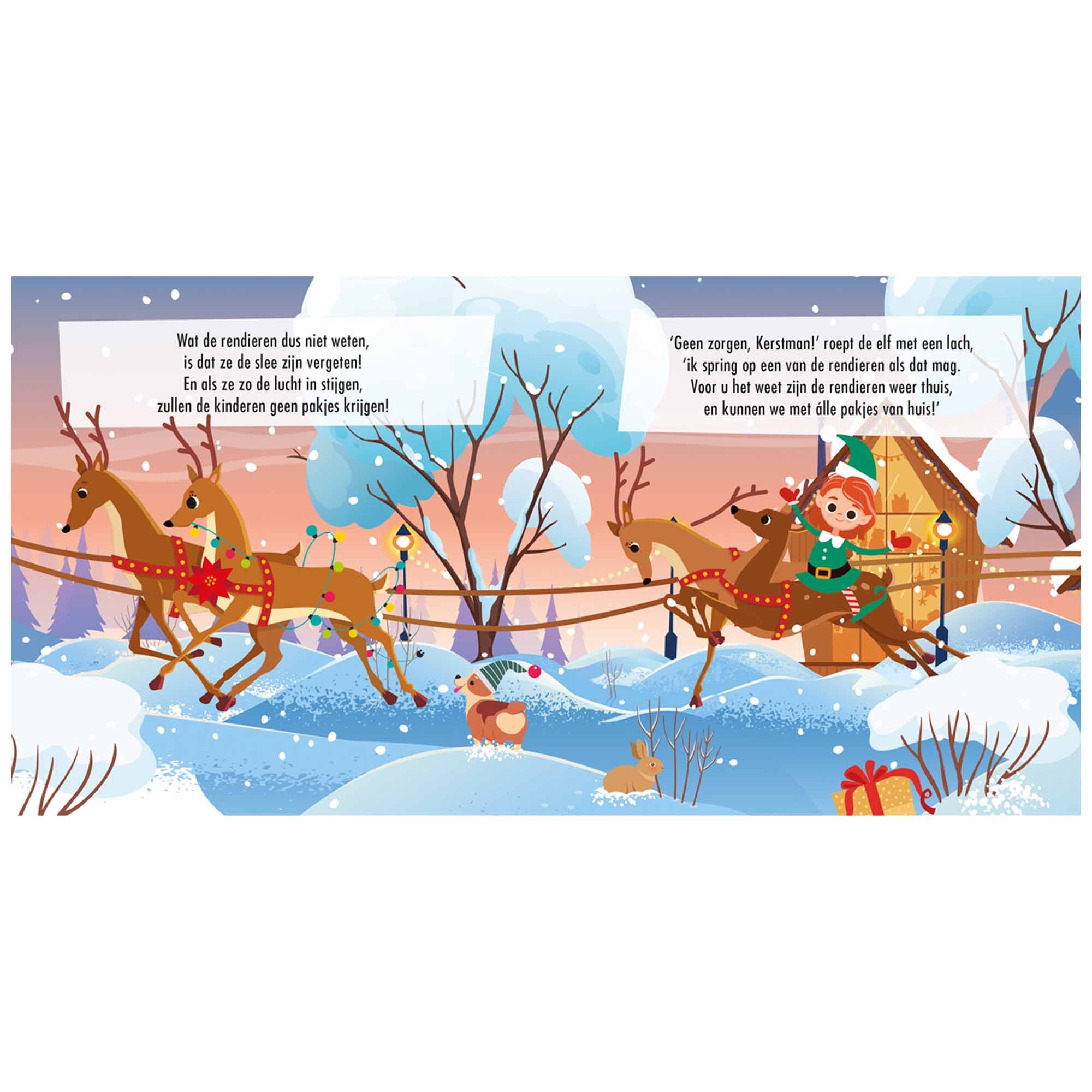 Kerstmis - voorleesboekje met puzzelslee