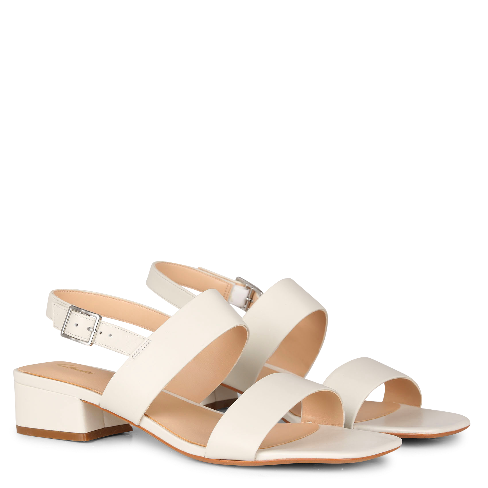 SEREN25 STRAP - Sandales hautes à talons en cuir| Blanc