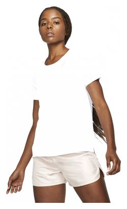 Maillot manches courtes Nike Dri-Fit Race Blanc Femme