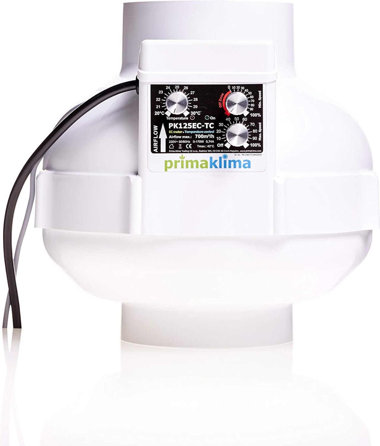 Prima Klima RVK 125 mm EC 680 m³/h