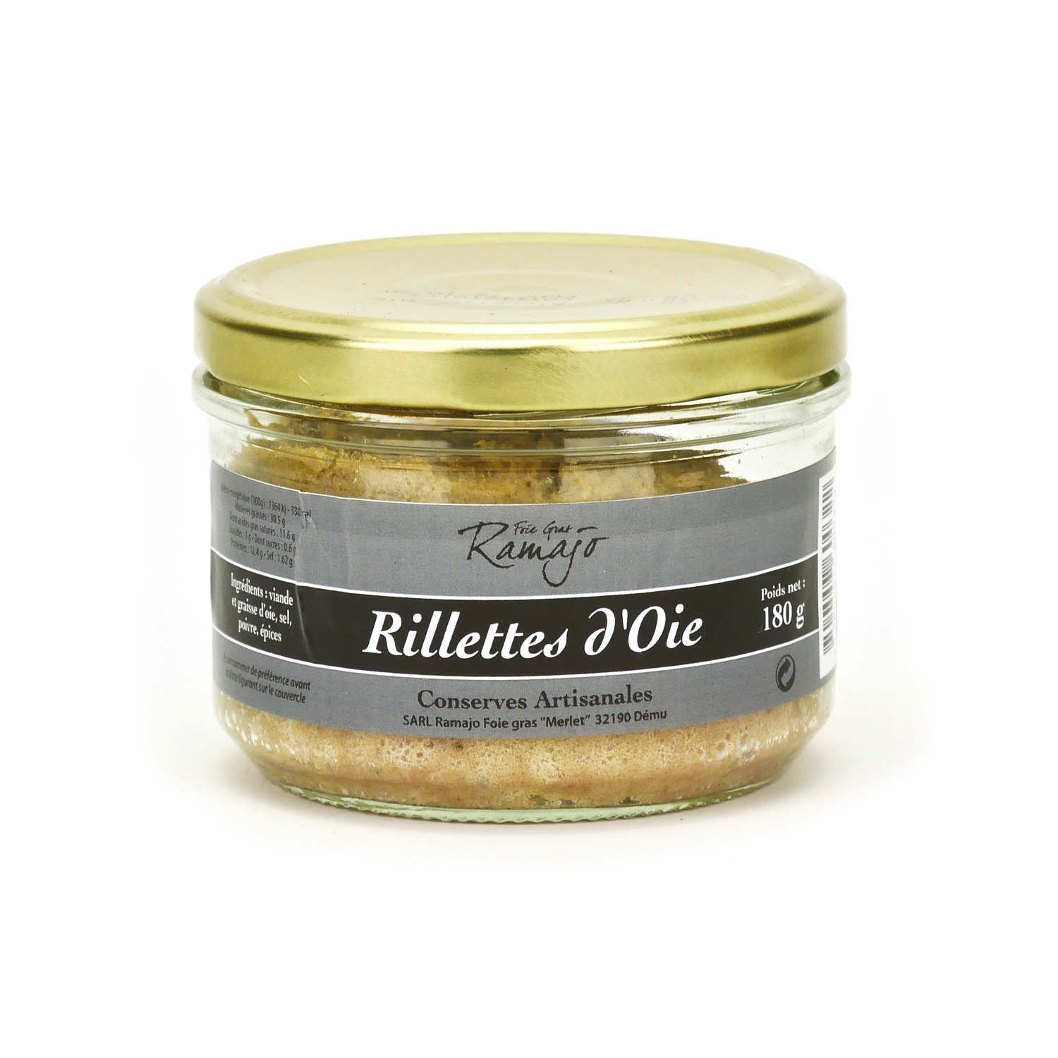 Rillettes d'oie à l'ancienne effilochées à la main
