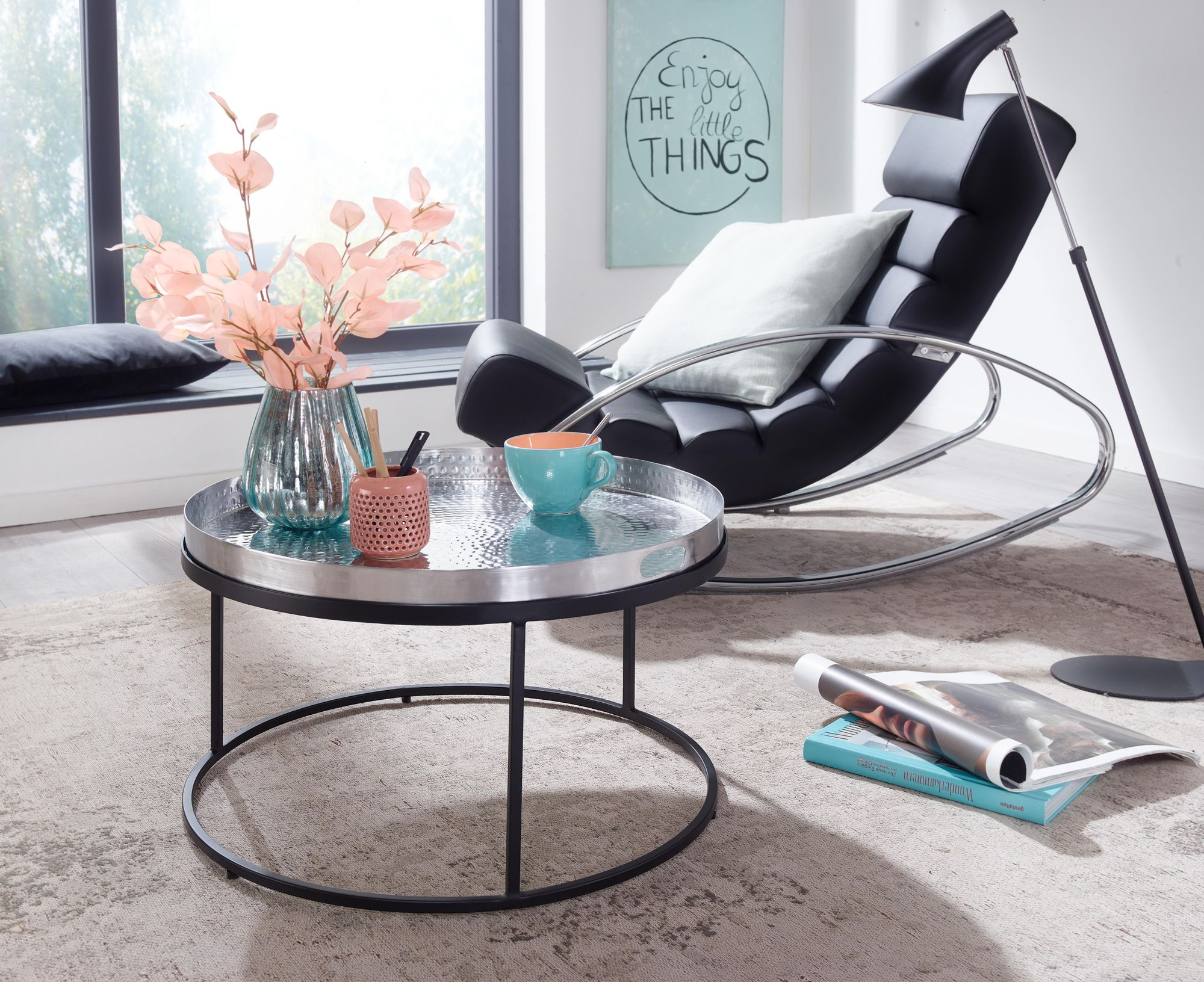 Couchtisch silber