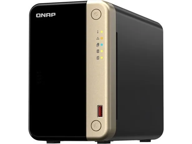 QNAP TS-264 - NAS-server - 2 bays - SATA 6Gb/s - RAID 0, 1, 5, 6, 10, 50, JBOD, 60 - RAM 8 GB - 2.5 Gigabit Ethernet - iSCSI support