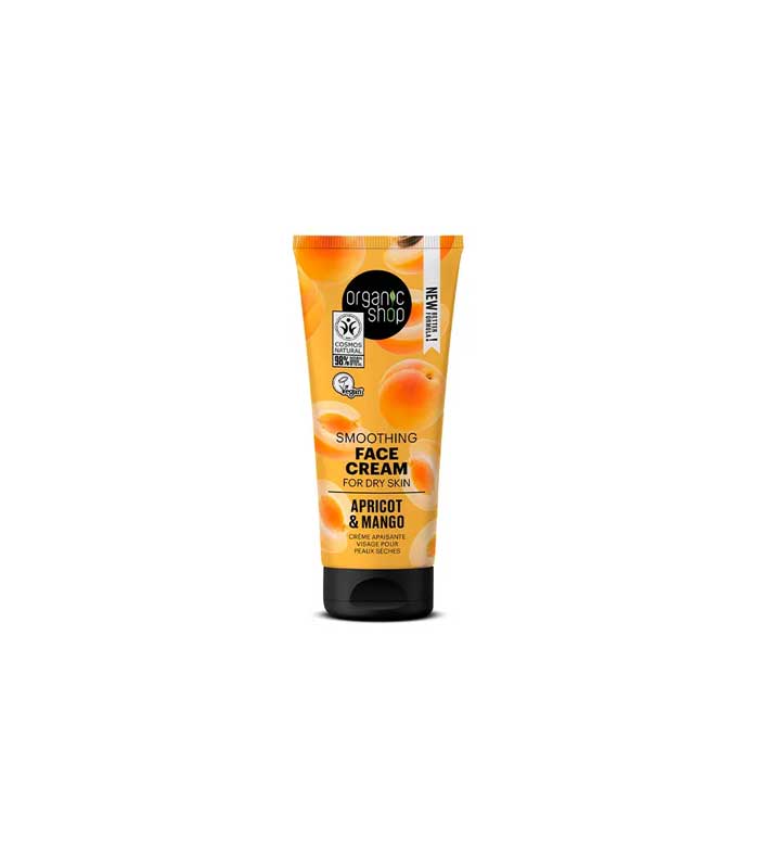Organic Shop - Creme de rosto hidratante leve para pele seca - Damasco e manga