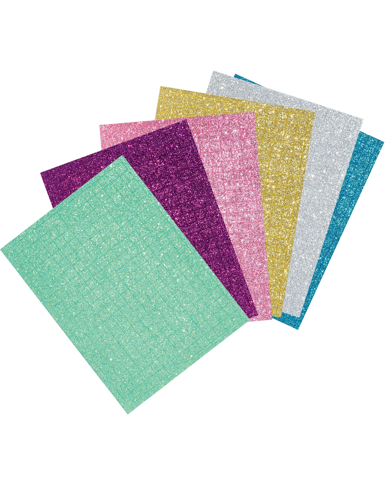 Moosgummi Mosaik GLITTER in 6 Farben