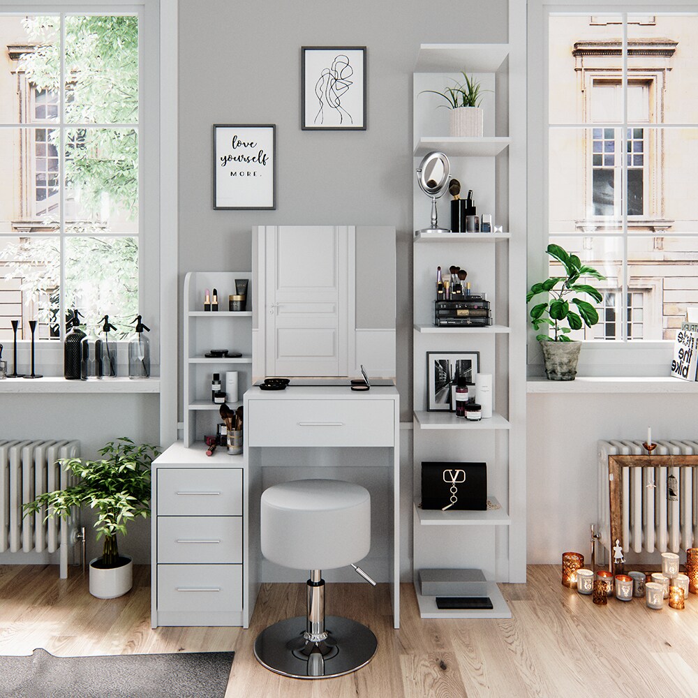 Vicco Schminktisch Frisiertisch Schminkkommode Conrada + Hocker Frisierkommode