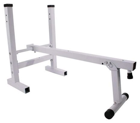 Banc de musculation avec support de barres pliable réglable charge max 200 kg banc de poids d'entraînement fitness 01_0000214