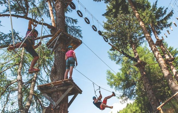 Waldseilgarten Innerkrems als Geschenkidee