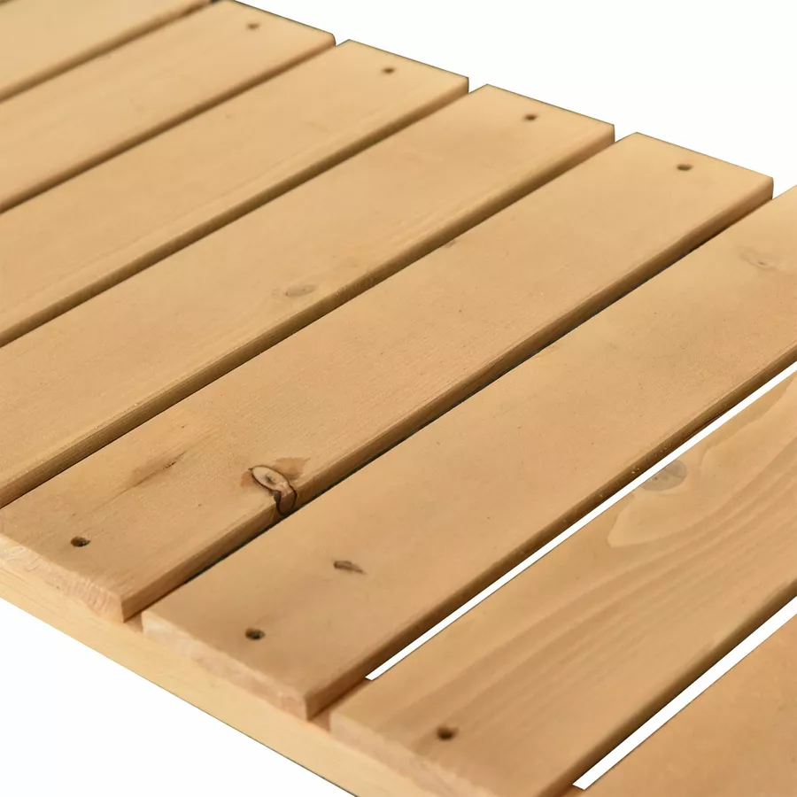 Outsunny Pflanztisch mit 8 Fächer natur