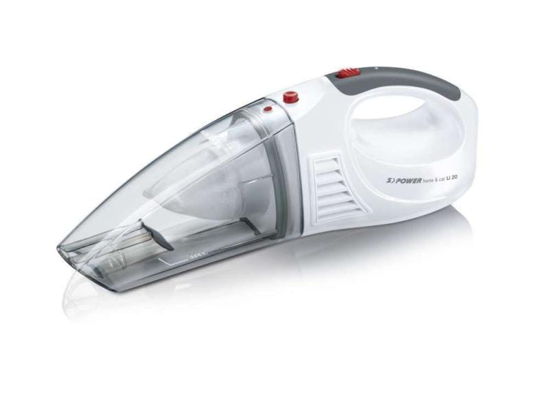 Severin Akku-Handsauger HV7144 Weiss Kabelloser Handstaubsauger zum Saugen von Staub und Flüssigkeiten