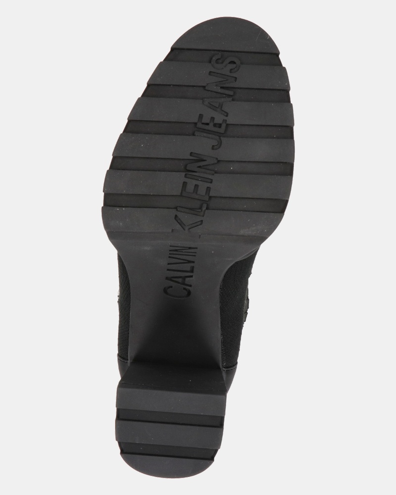 Calvin Klein Platform Boot Sock Enkellaarsjes  - zwart