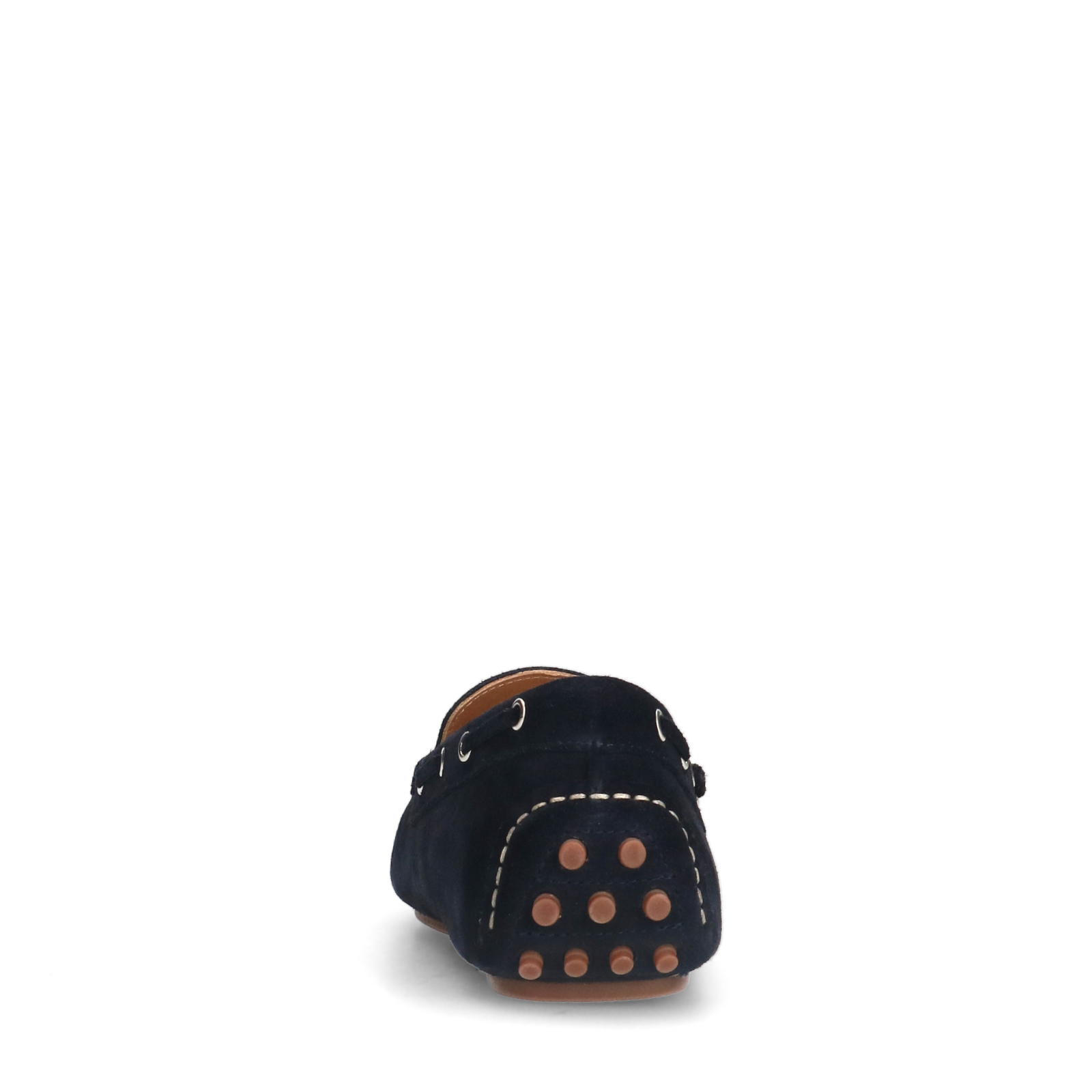 Donkerblauwe suède loafers