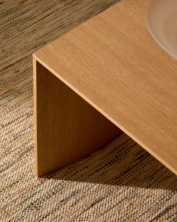 Kave Home Litto bijzettafel 55x40 eiken