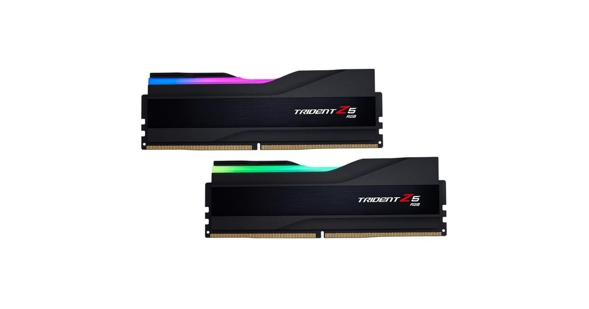 G.Skill64 GB DDR5-6400 Kit werkgeheugen  (Zwart, F5-6400J3239G32GX2-TZ5RK, Trident Z5 RGB, XMP)