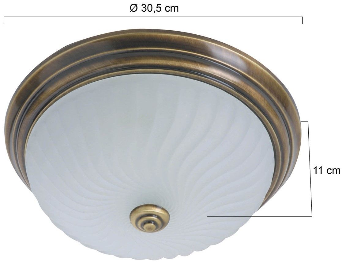 Plafondlamp 2779BR Ceiling & Wall ⌀30.5  x H11 cm