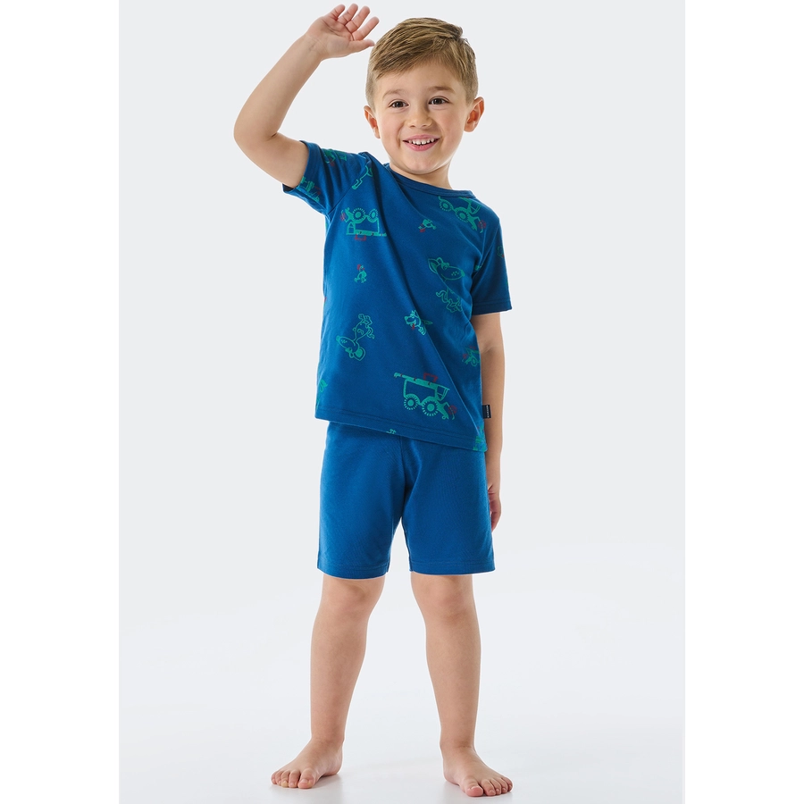 Schiesser Shorty Boys World blau
