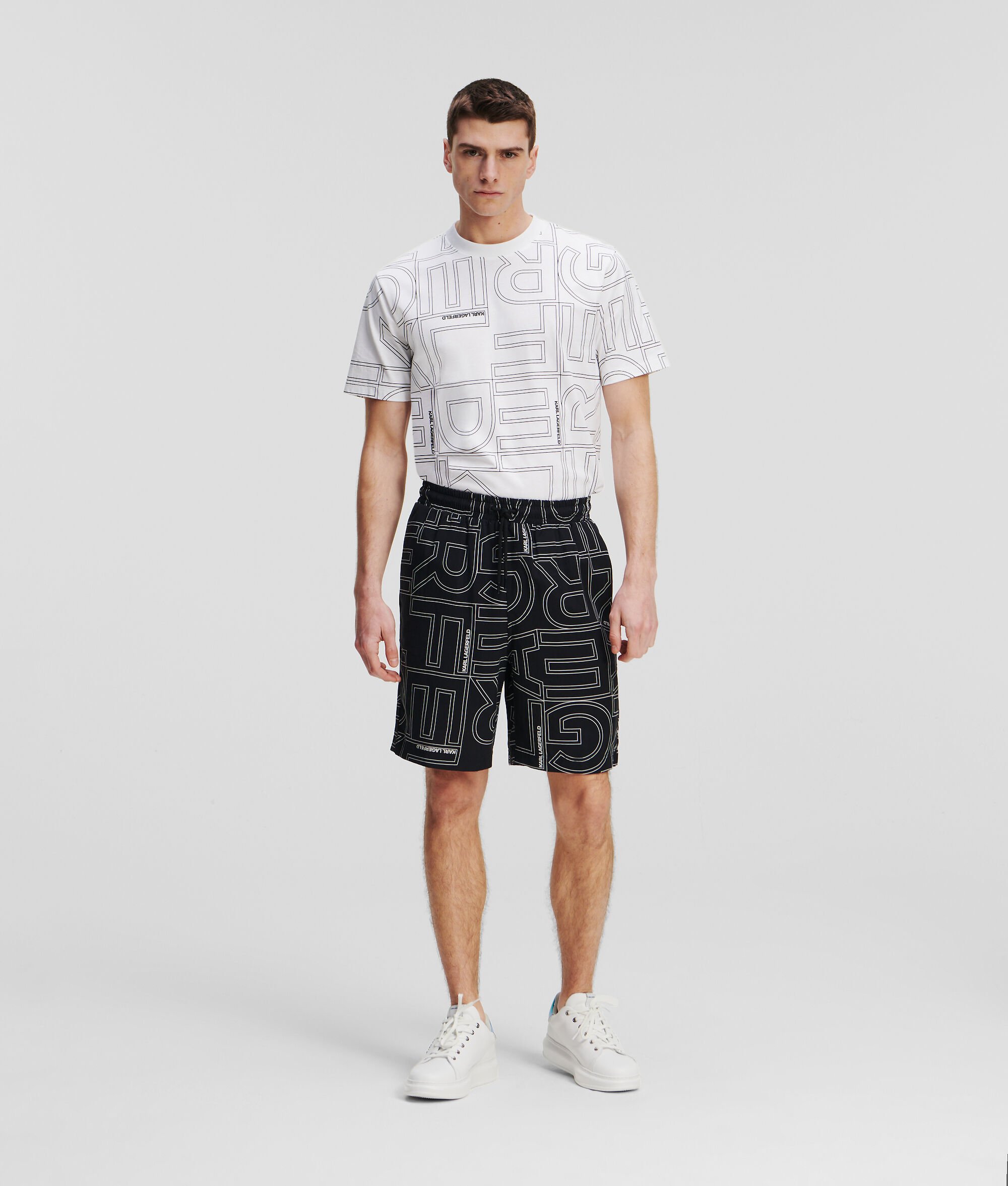 SHORT AVEC LOGO KARL FAÇON ALL-OVER