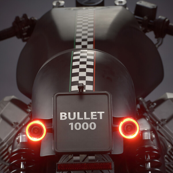 kellermann - Clignotant Bullet 1000® DF - Feu arrière et feu stop Chrome