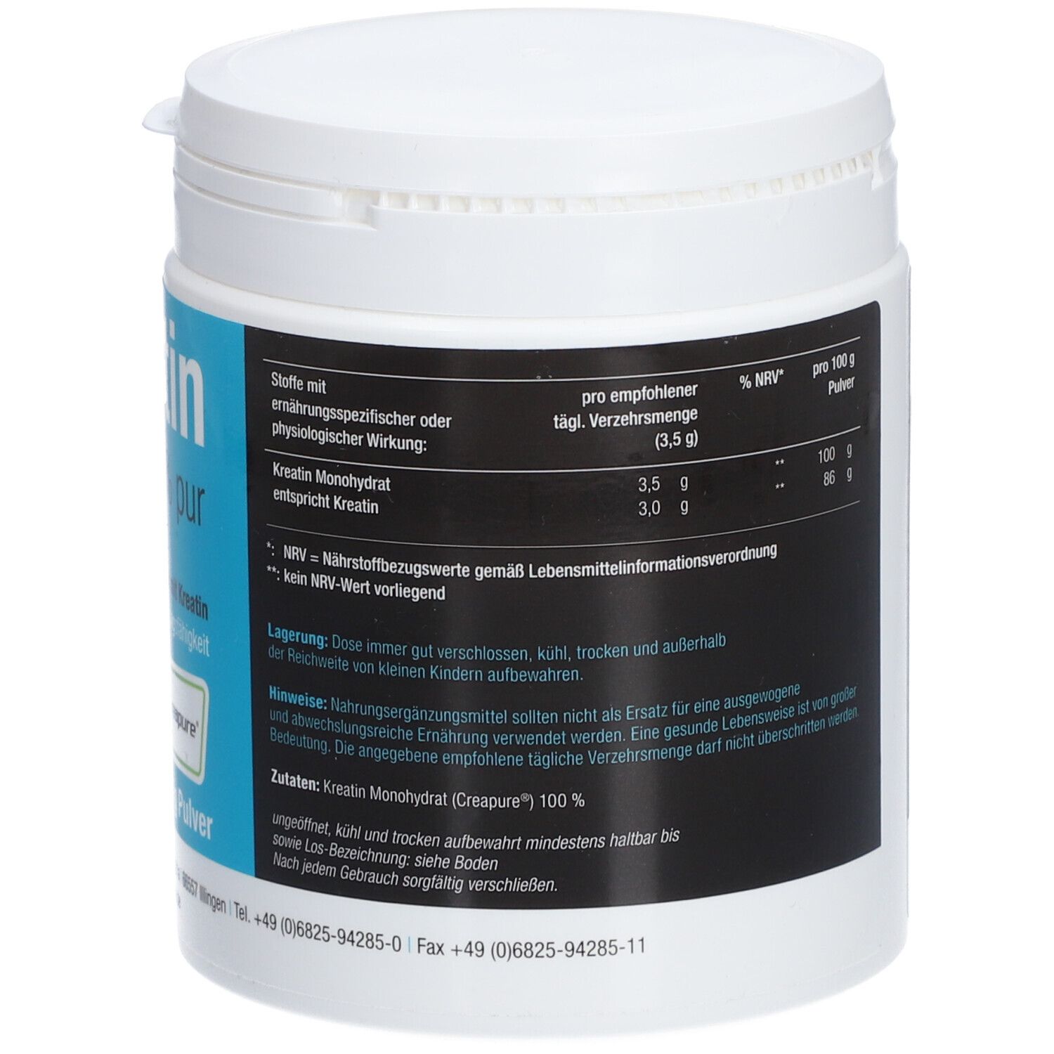 Endima® Creapure® Kreatin 100% Pur Pulver
