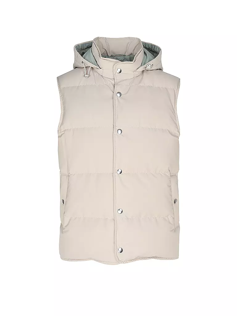 ELEVENTY Daunensteppgilet beige