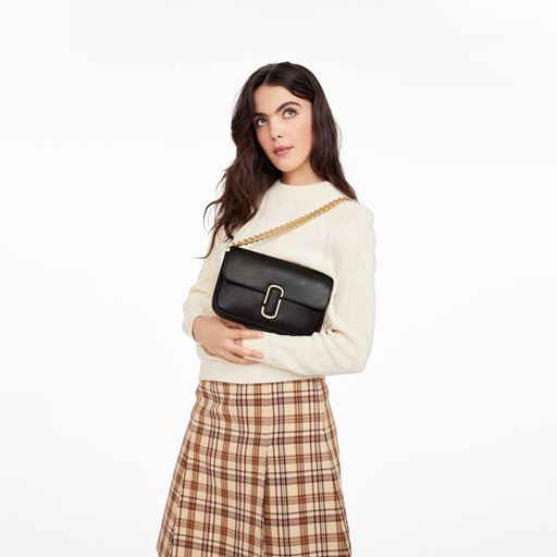 Marc Jacobs The J Marc Skuldertaske, Black/Gold