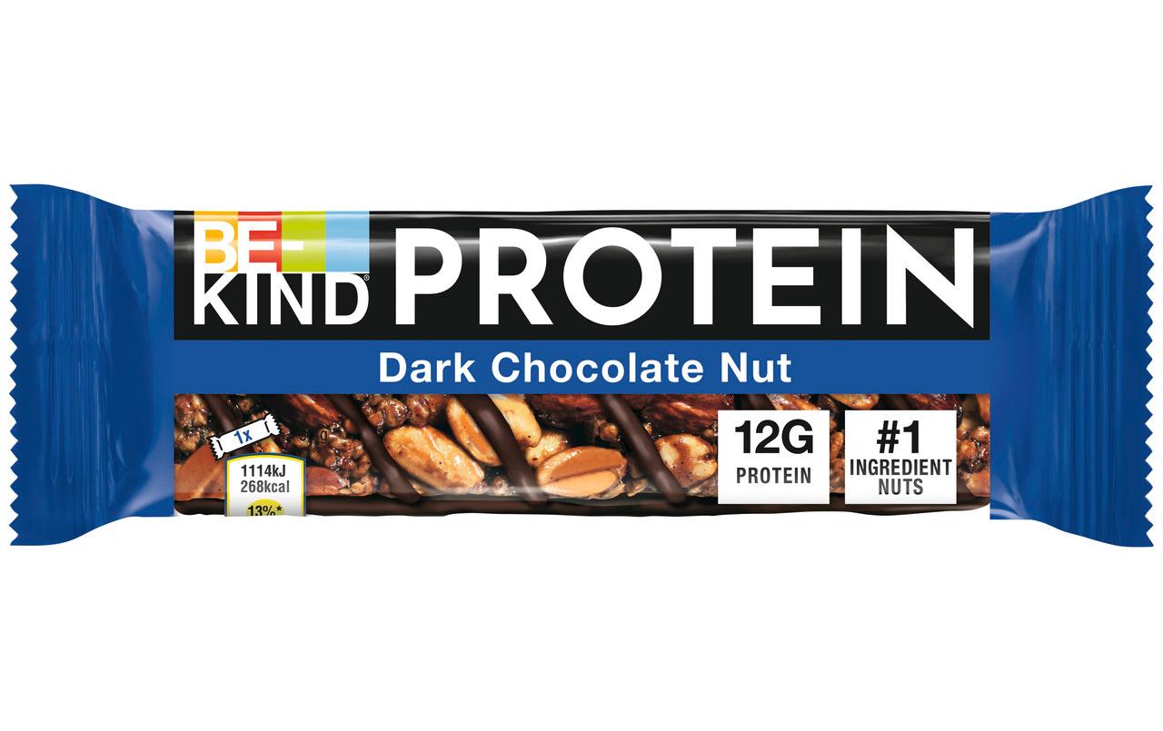 Riegel Protein Dark Chocolate Nut 12 x 50 gIntensive Dunkle Schokolade trifft auf nussigen Genuss