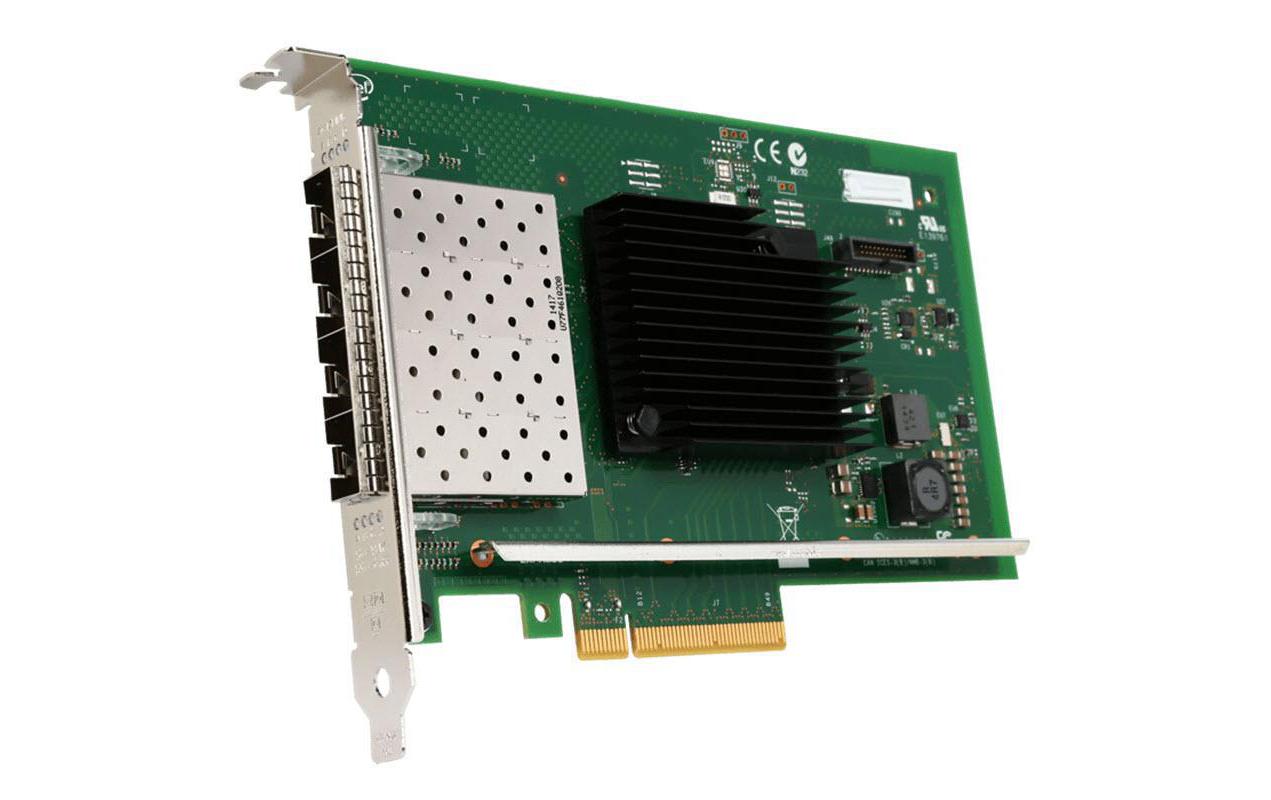 SFP+ Netzwerkkarte X710DA4FHBLK 10Gbps PCI-Express x8<br>Ethernet Converged Network Adapter für Direct Attached SFP+ Kabel bis 10m