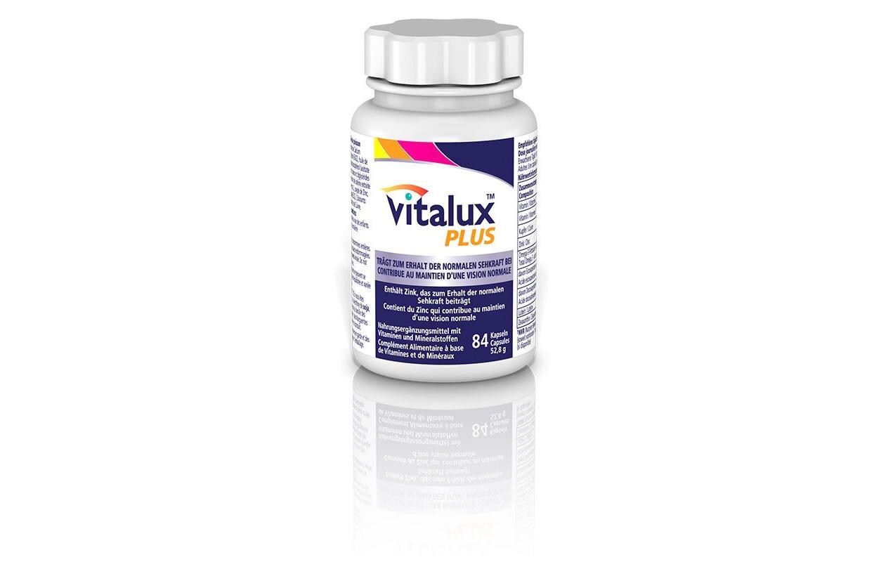 Vitalux Plus 84 KapselnVitalstoffkombination mit Lutein und Omega 3