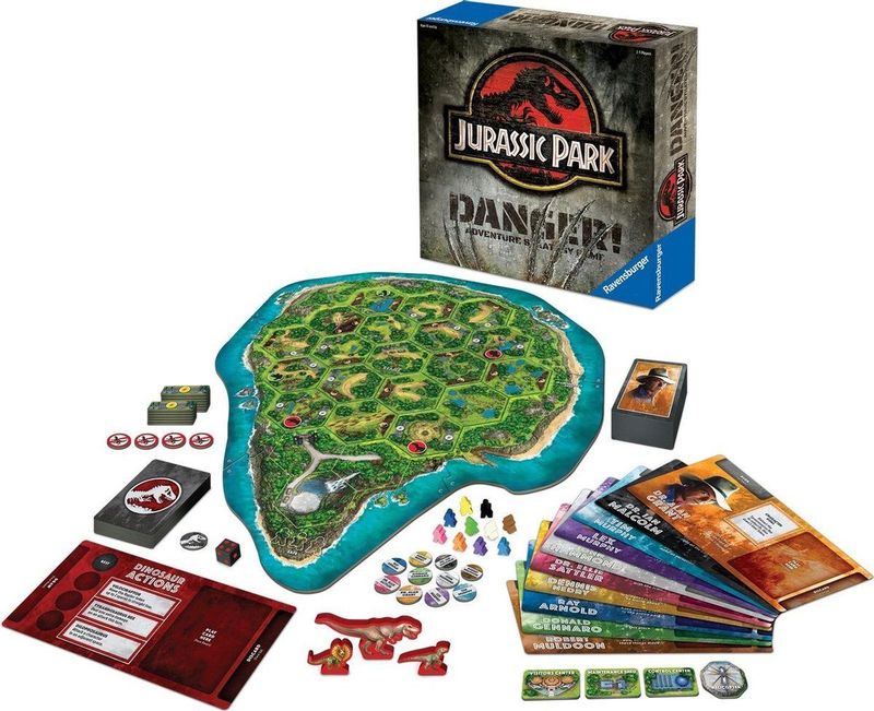 Bordspel - Jurassic Park - 110 Kaarten - Geschikt voor 2-5 Spelers - Karton