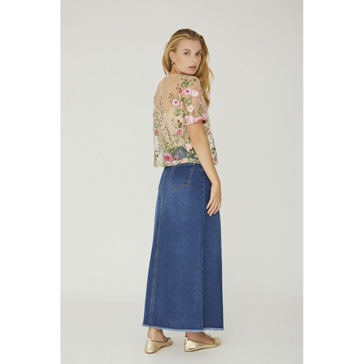 A-VIEW Fuschia blouse Sand/peach