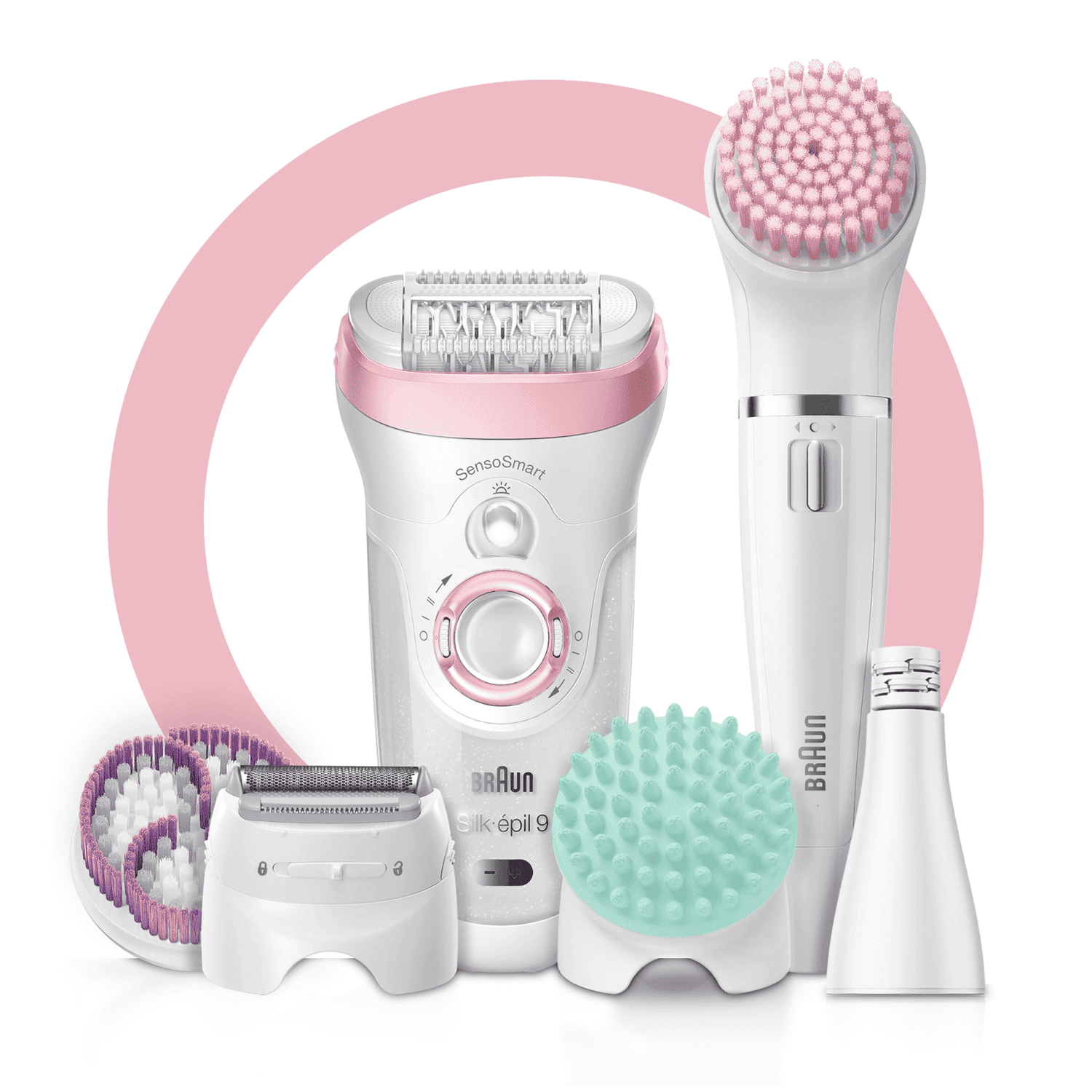 Braun Silk-épil Beauty-Set 9 9-985 Deluxe 7-in-1 Kabelloser Nass- und Trockenrasur Epilierer