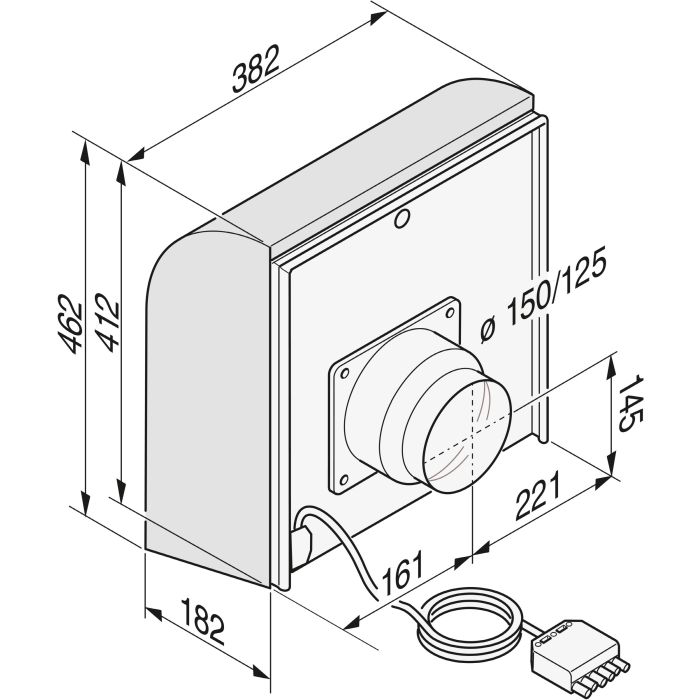 Miele Außenwandgebläse AWG 102