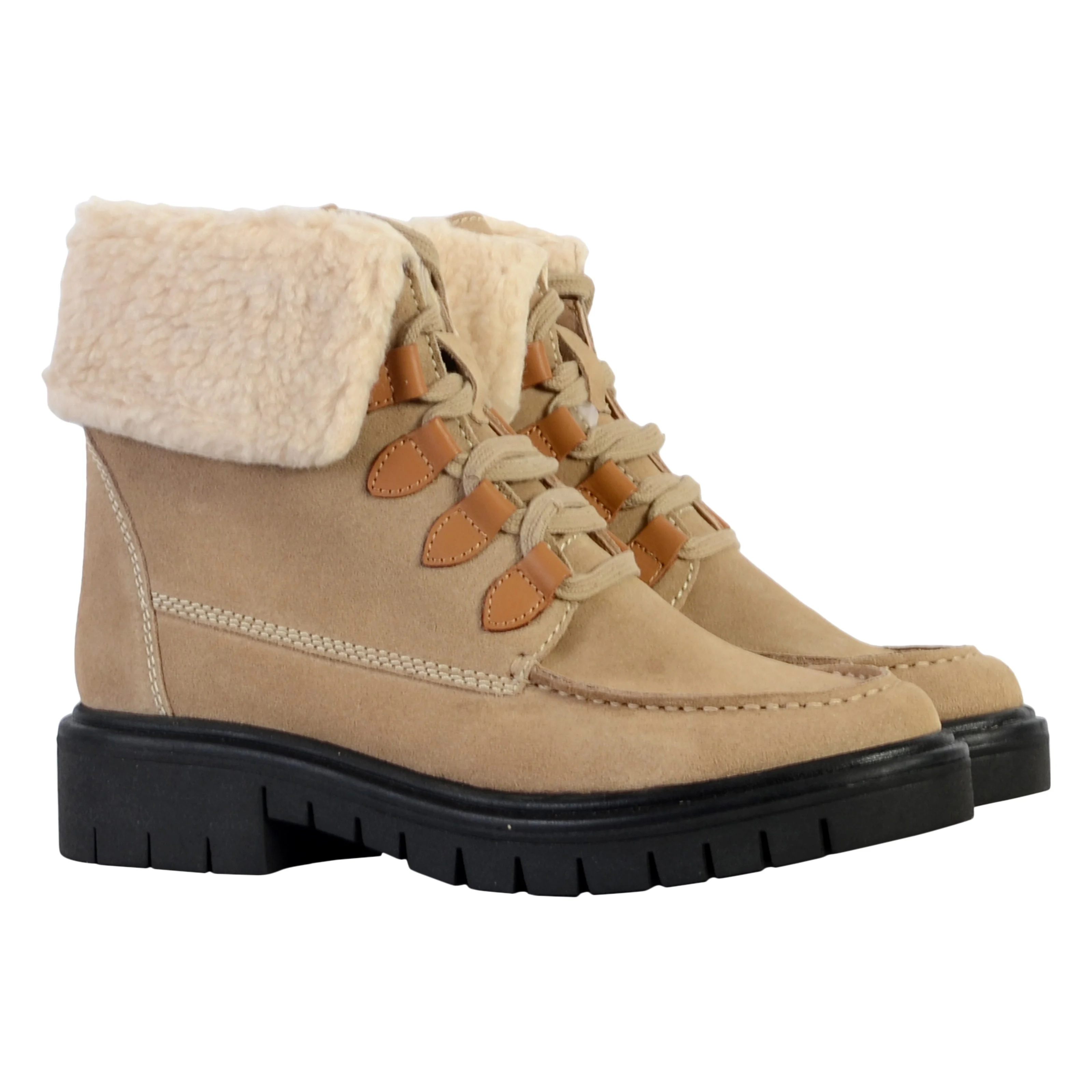 Bottines en cuir Ziverno | Beige