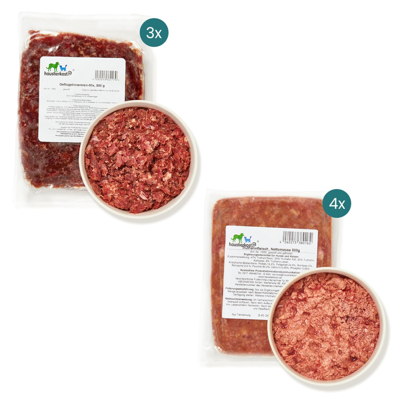 haustierkost.de Paket Hund Allergie Frostfutter 9 kg