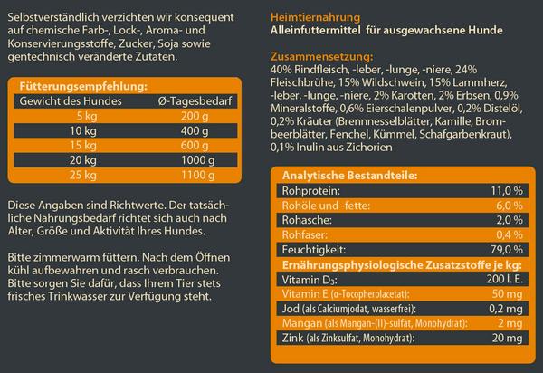 Dehner Wild Nature Nassfutter für Hunde