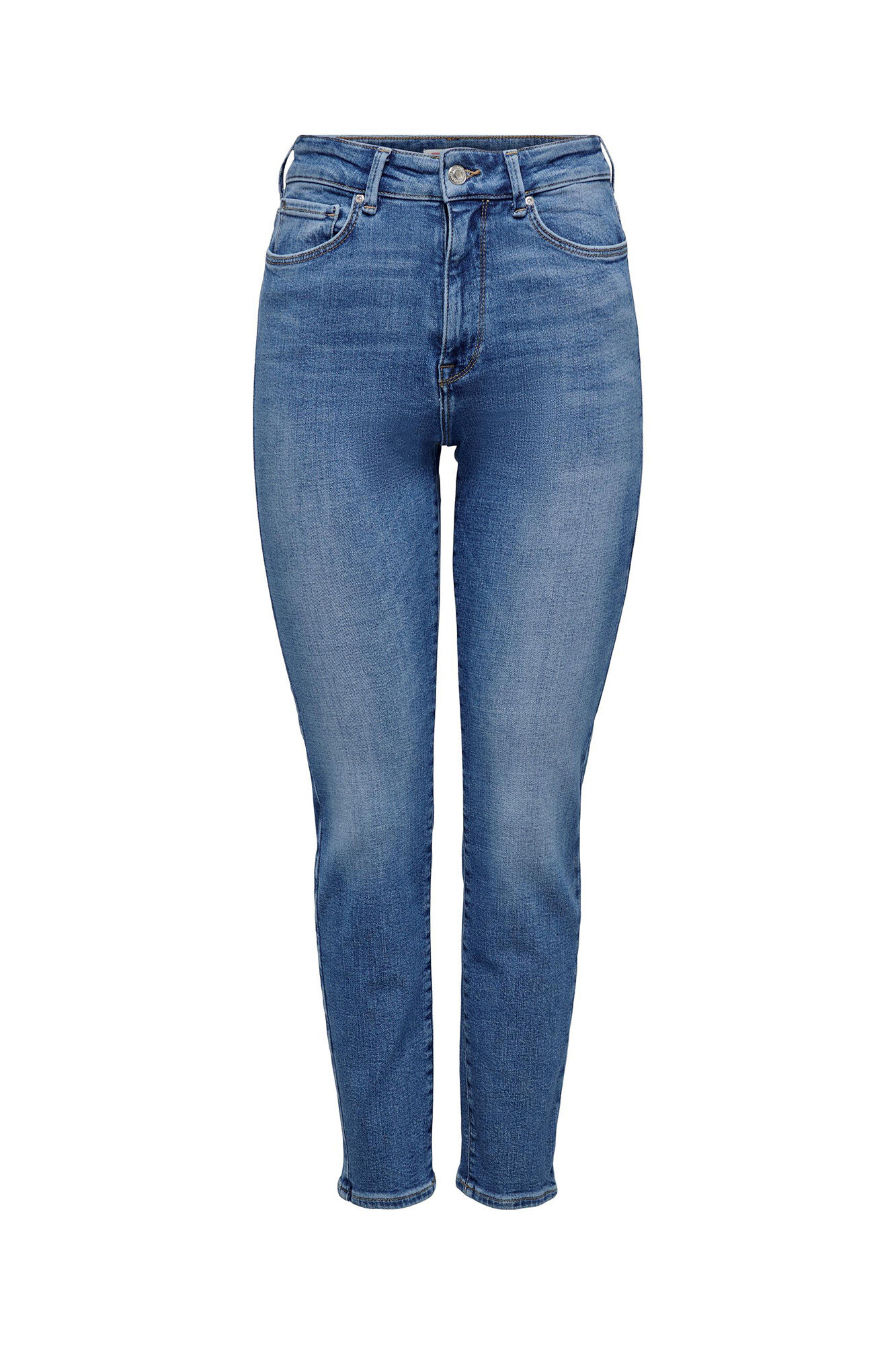 calça jeans de corte reto