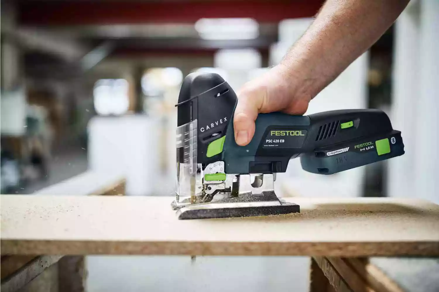 Festool CARVEX PSC 420 HPC4,0 EBI-Plus 18V Li-Ion accu decoupeerzaag set (1x 4,0Ah) in systainer - 120mm - koolborstelloos