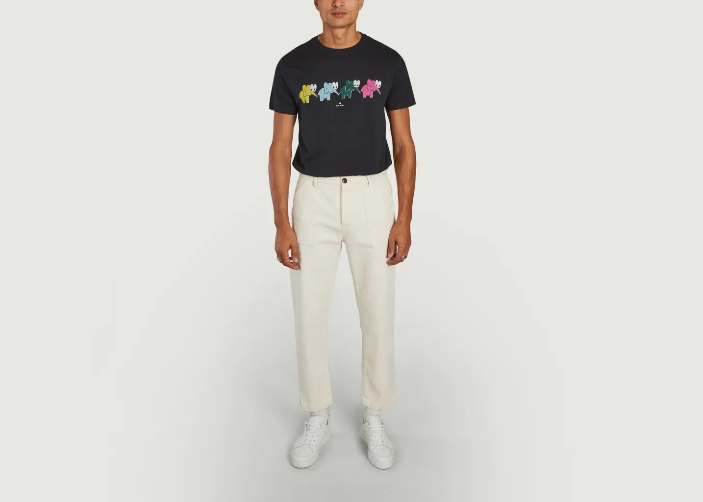 Pantalon fatigue en coton Cuisse de Grenouille
