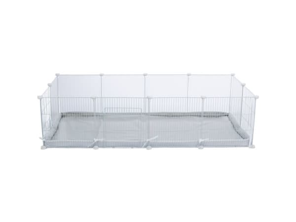 Trixie Indoor enclosure, metal/plastic, 140 × 35 × 70 cm, white