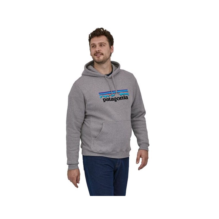 Patagonia P-6 Logo Uprisal Hoody Gravel Heather