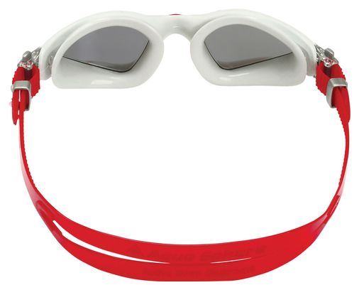 Lunettes de bain Aquasphere Kayenne Gris/Rouge - Verres Miroir Argent